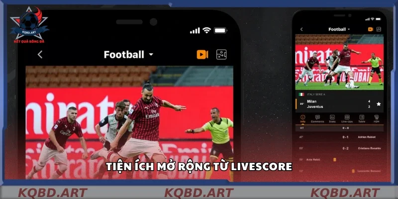 Tiện ích mở rộng từ livescore