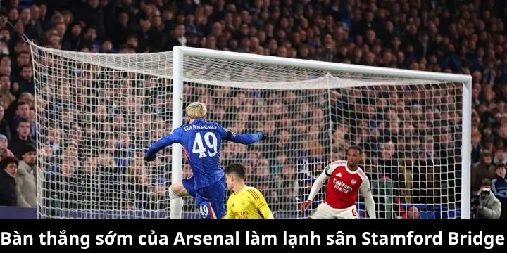 Hậu vệ Ben White ghi bàn thắng mở đầu tỷ số cho Arsenal